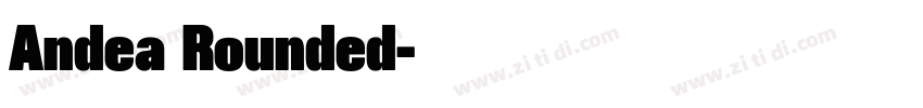 Andea Rounded字体转换